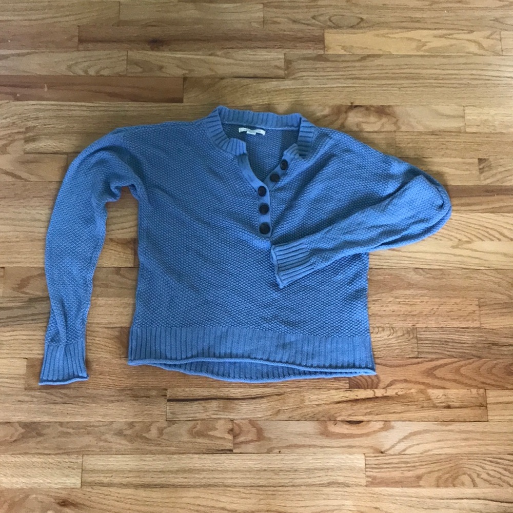 blue sweater